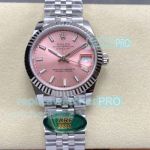 31mm Rolex Datejust 904L Jubilee Band Pink Dial ARF Swiss Replica Watch 